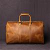 Retro Leather Men's Travel Bag Crazy-horse Leather Large-capacity Luggage Bag Top Layer Cowhide  Men Portable Diagonal Bag NZPJ