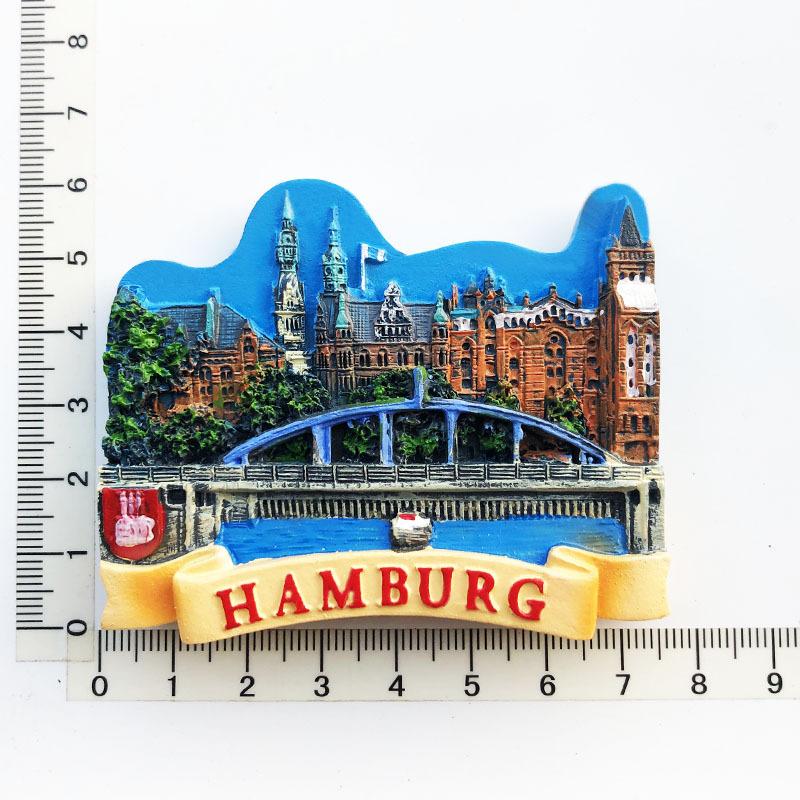 Germany 3D Fridge Magnets Tourism Souvenir Resin Refrigerator Magnets Sticker Collection Handicraft Gift Decoration Articles