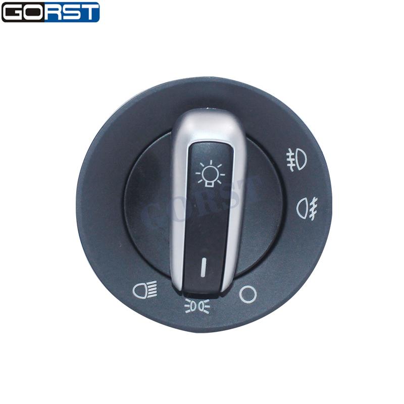 Chrome Headlight Fog lamp Switch Button for VW Golf MK4 Jetta 4 Bora 1998-2008 Passat B5 Lavida 3BD941531A