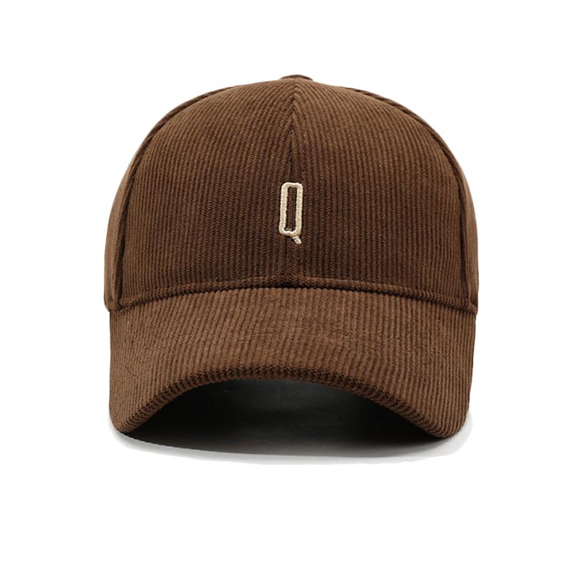 Autumn Winter Corduroy Baseball Cap Women Retro Cap Men Outdoor Hard Top Cap