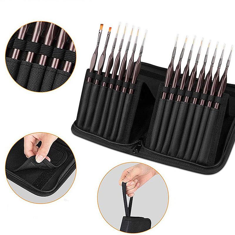 13/15 Holes Foldable Women Makeup Brush Tools Bag Large Capacity Travel Makeup Brushes Storage Beauty Tools Pouch Holder