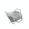 Stainless Steel Briquette Grill Foldable Design Mini Outdoor Easy Assembly