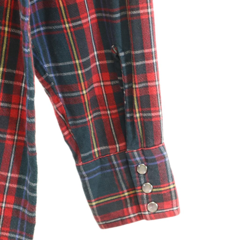 ELY CATTLEMAN 80s Vintage Check Pattern Long Sleeve Western Shirt 17-35 Men's Used