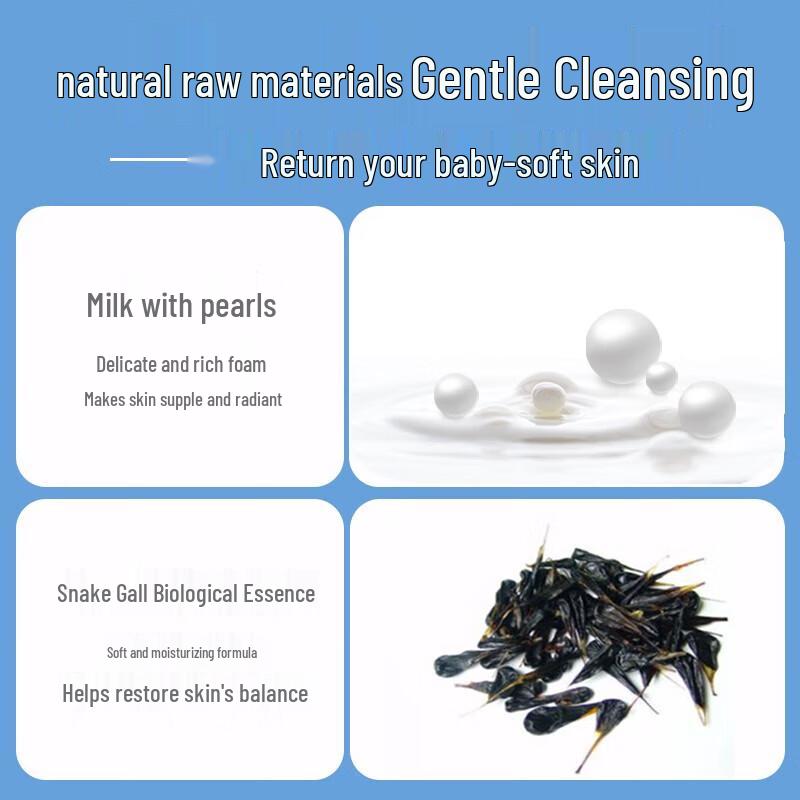 Longrich Schlangengalle & Milch Erfrischendes Duschgel