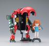 Hasegawa MechatroWeGo Série Colaboração Evangelion Ningoki Shikinami Asuka Langley Kit de Modelo de Plástico em Escala SP479 Vol.2 (Braço de potência) + (Kit de resina)