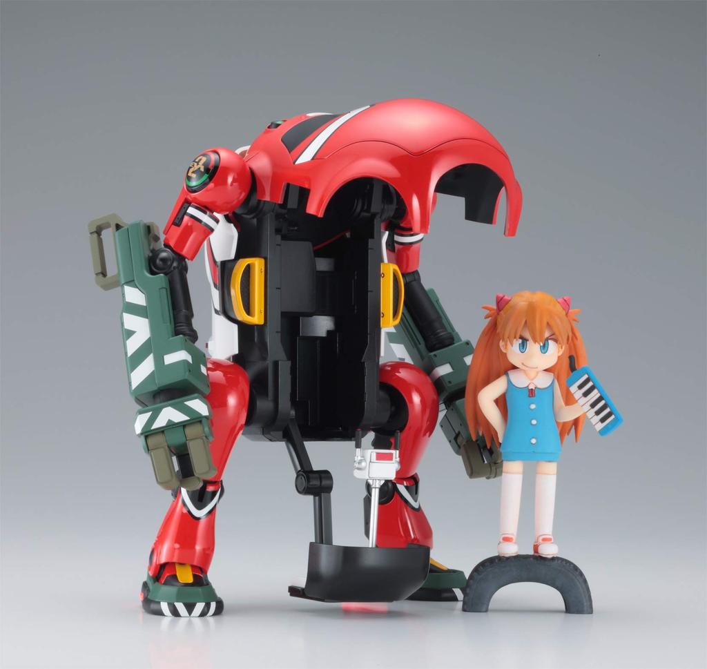 Hasegawa MechatroWeGo Evangelion Collaboration Series Ningoki Shikinami Asuka Langley Scale Plastic Model Kit SP479 Vol.2 (Power Arm) + (Resin Kit)