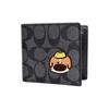 [Customized Bag] 3 IN 1 Wallet MAY All the Way Gothic Oracle Leather Wallet Men's Black Lemon Puppy