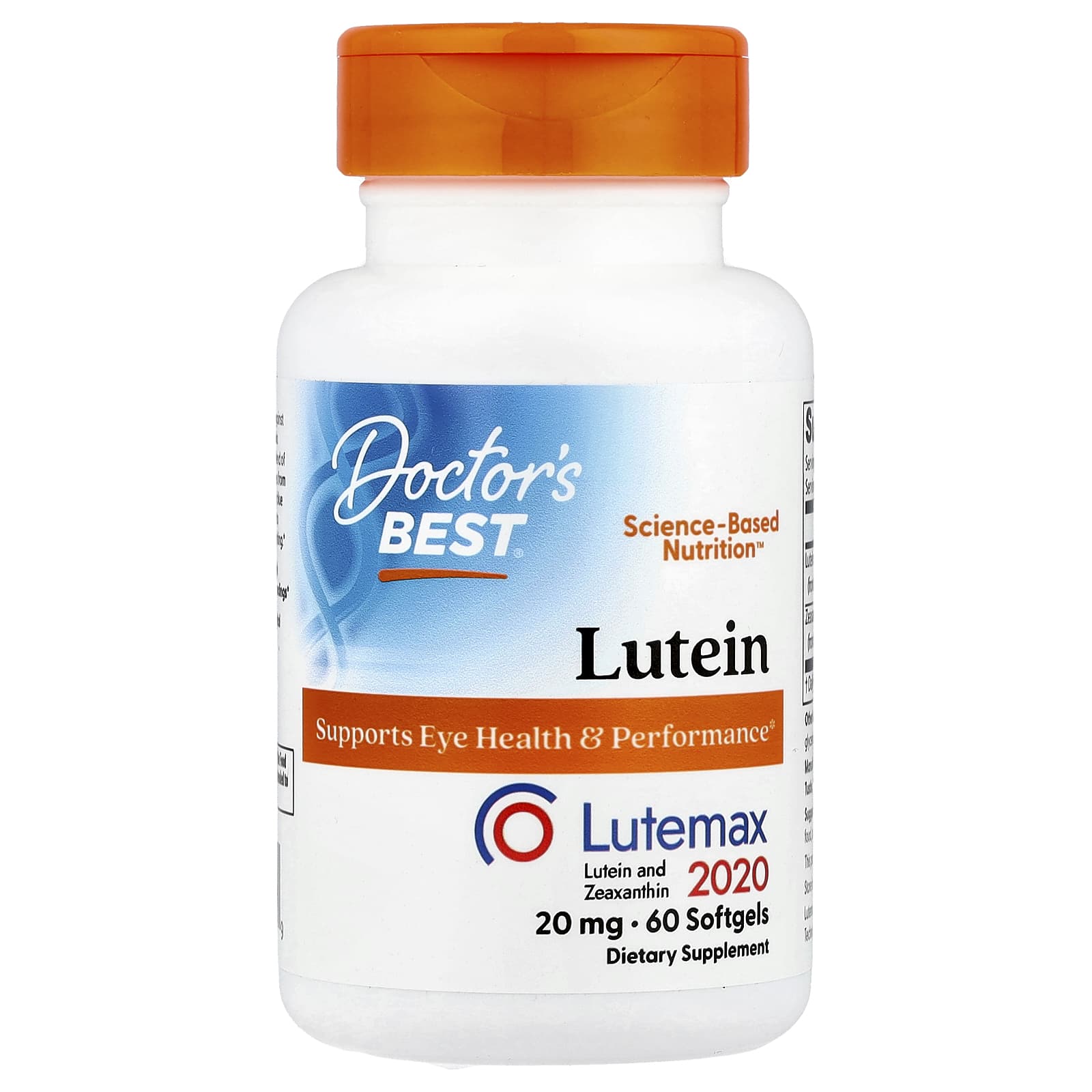 

Doctor S Best, Lutein, Lutemax 2020, 60 Softgels
