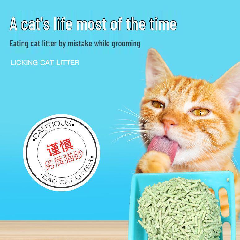 High-Quality Dust-Free Clumping Tofu Cat Litter with Activated Carbon