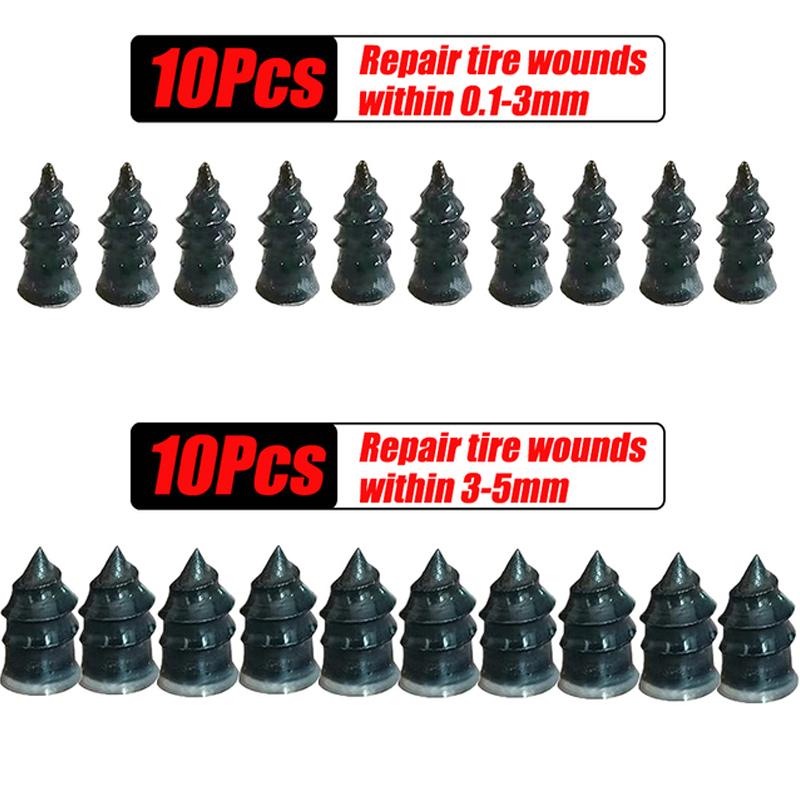 10-40Pcs/Box Vacuum Tyre Repair Nail Universal Car Motorcycle Truck BikeTire Puncture Repair Rubber Nails Tools  Accessories
