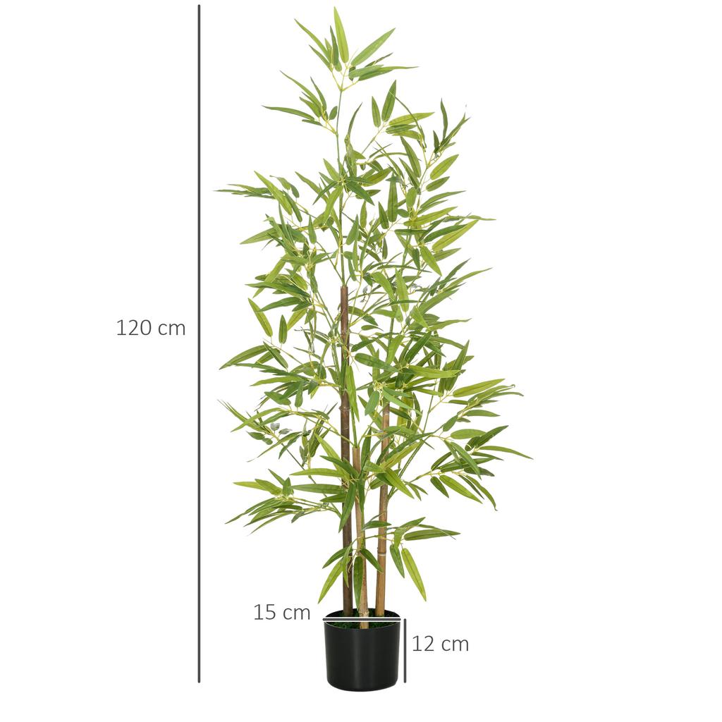 Künstliche Pflanze Bambus Künstlicher Baum Höhe 120 cm mit Topf für Heim-Innen-Dekoration