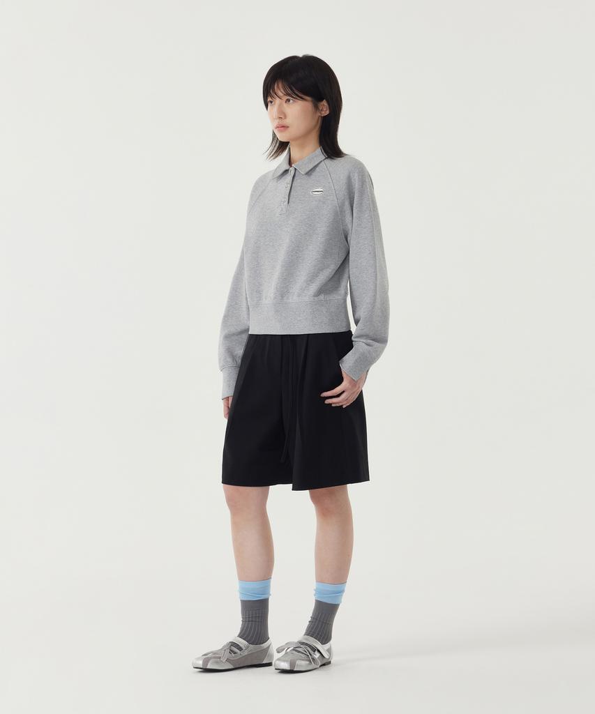 COVERNAT WOMAN Belted Bermuda Shorts Black