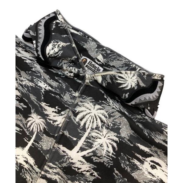 Used BAPE Palm Tree Camo Relaxed Fit Shark Full Zip Hoodie