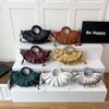 2026 New Brand Handbag Trendy Half Moon Bag Gold Silver Evening Clutch Bag Large Tote Bag Female Hollow Out Beach Shoulder Bag