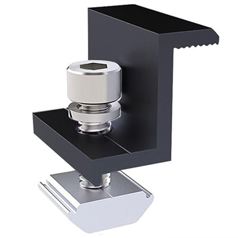 30mm/35mm/40mm/45mm Solar Module Holder Adjustable Bracket Middle Clamp Solar Panel Clamps Mounting Rail Mounting Solar Panel