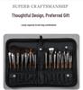 25-Piece Animal Hair Makeup Brush Set: Includes Wool Brushes for Eyeshadow, Nose Shadow, and Foundation - Artist Recommended