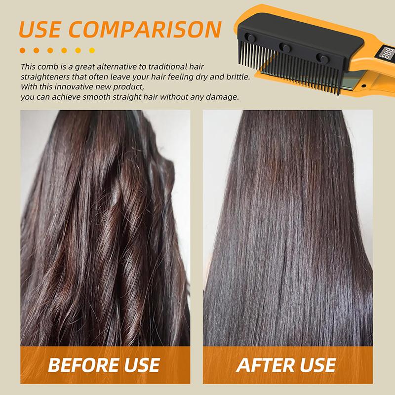 1*Flat Iron Comb Attachment Hair Straightener Comb Reusable Grip Comb Clip On Disassemble Washable Nimble Comb Hair Styling Tool