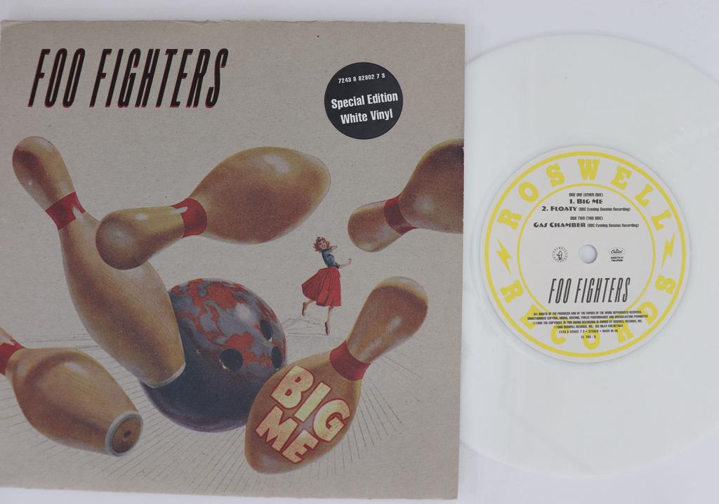 7inch Record FOO FIGHTERS  Big Me  Floaty  Gas Chamber CL768 ROSWELL 1996 UK Rock Used