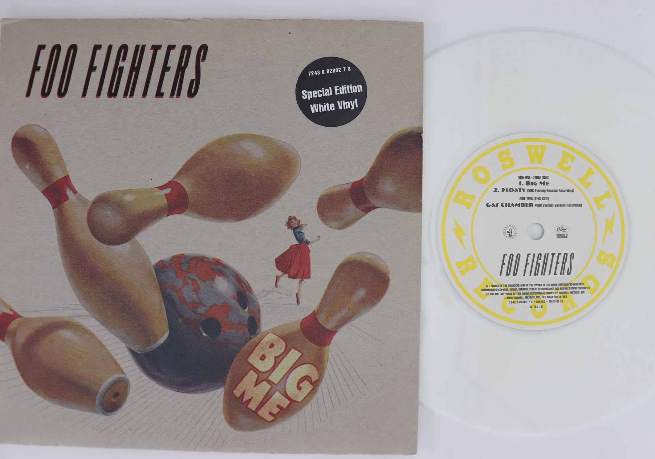 

7inch Record FOO FIGHTERS Big Me Floaty Gas Chamber CL768 ROSWELL 1996 UK Rock Used