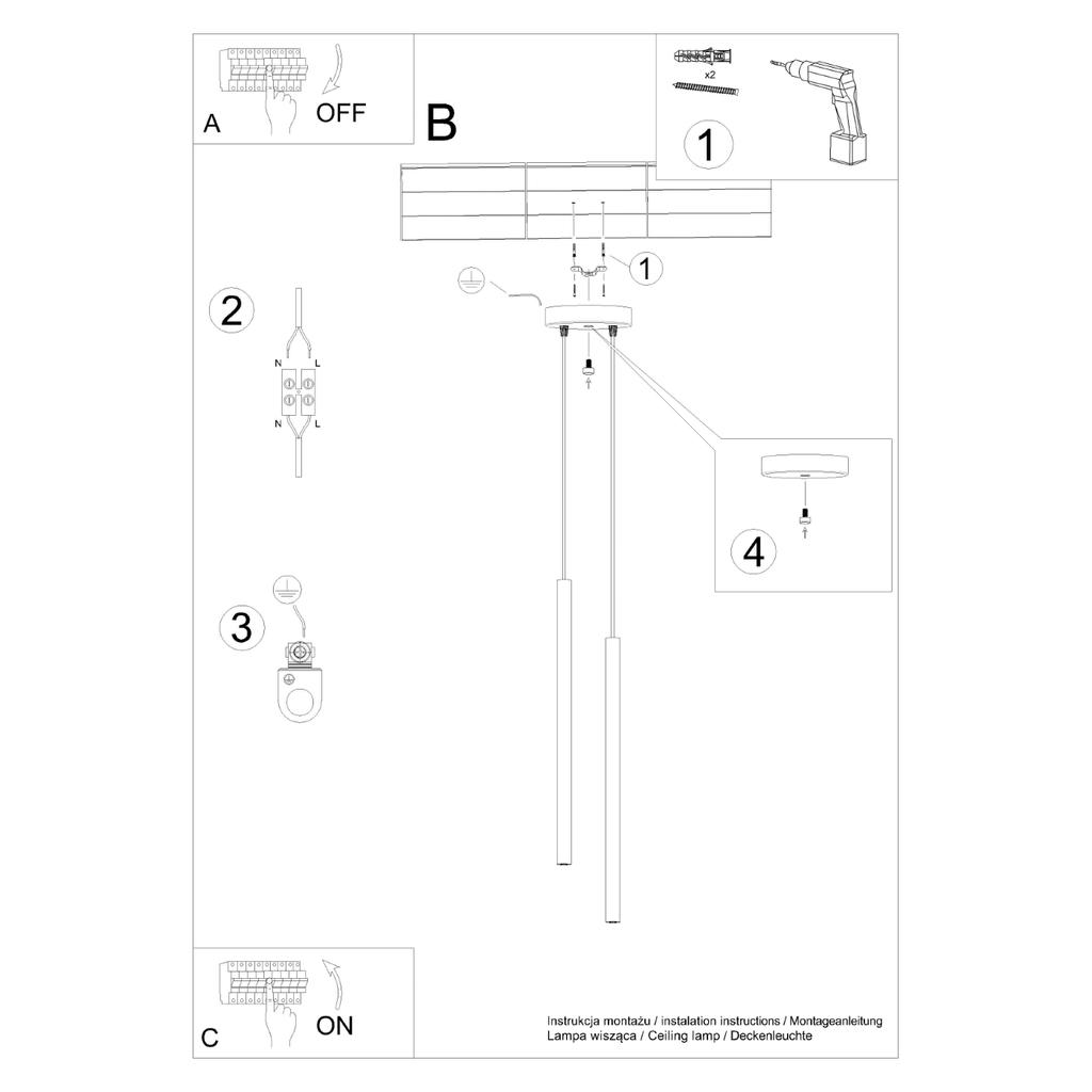 Lampa Wisząca Nox 2 G9 Zielony Oliwkowy Lumilo 15.339.19