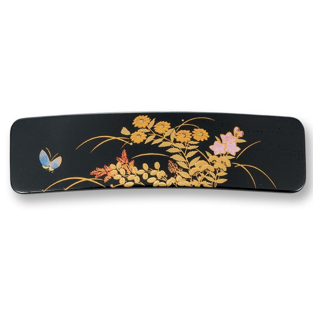 

Maeju Lacquerware Lacquerware Barrette Long Rectangular (Small) Kaga (B) 4X-116