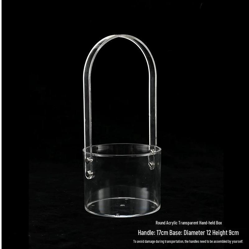 

Прозрачный акриловый цветочный ящик для роз, для арт-выставок и стабилизированных цветов - Идеальный подарок на день рождения или проект для DIY