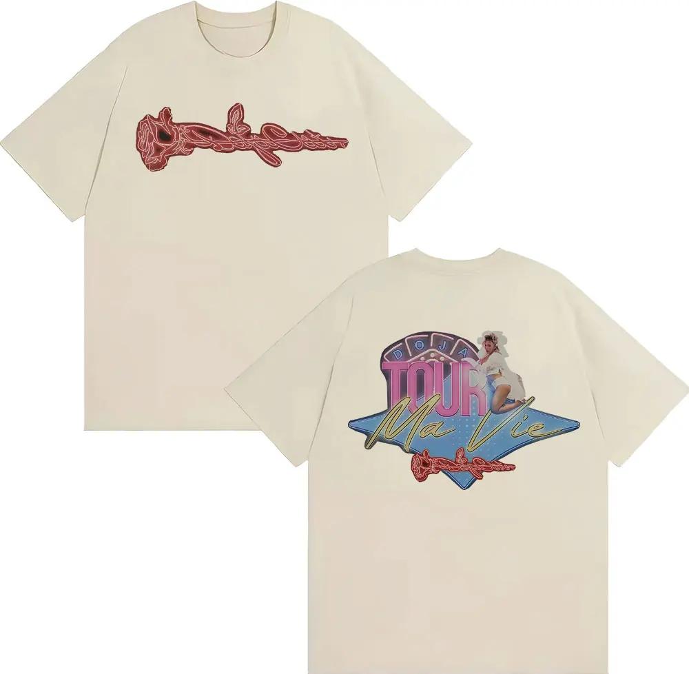 Doja Cat Ma Vie World Tour 2026 Merch Tshirt Unisex Women Clothing Harajuku High Street Tshirts 100 Cotton Short Sleeve T Shirts
