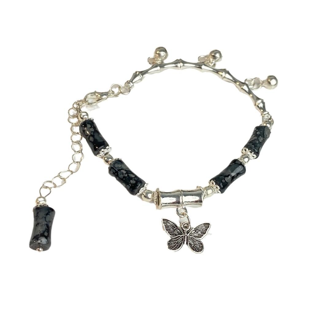 Spring 2024 Fashion Butterfly Bracelet For Women With Tassels Beads And