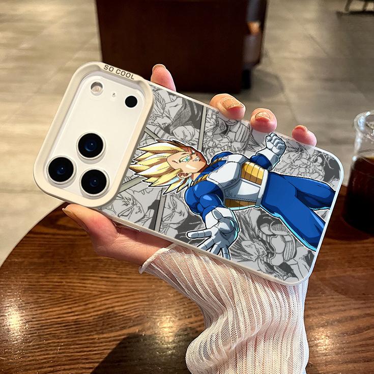Dragon Ball Z Super Saiyan Goku Manga Print Phone Case for iPhone 15 14 13 - Anime Protective Cover