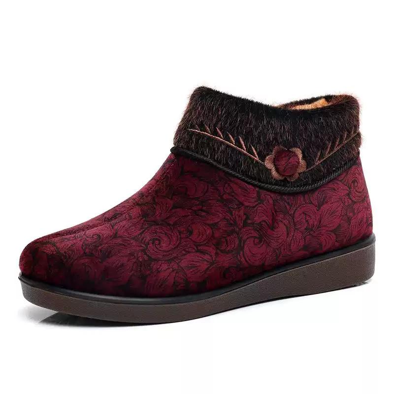 Women's Winter Non-Slip Velvet-Lined Grandma Shoes