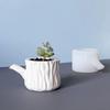 Stump Cup With Handle Silicone Mold Stump Aromatherapy Candle Cup Plaster Vase Silicone Molds