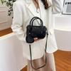 Mit Liebe Anhänger Silber Handtasche Leder Satteltasche Elegante PU Bowlingtasche Mädchen/Damen