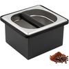 Espresso Knock Box Coffee Knock Box for Espresso Grounds Disposal Large Capacity Equipped with Noise Reduction Rubber Ring