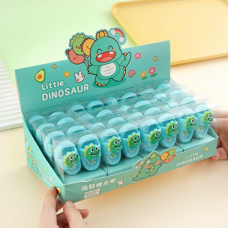 

Милый ластик в форме слитка, мультяшный ластик dinosaur mixed 16 boxes