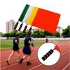 Professional Referee Flag Multi-color with Sponges Handle Linesman Flags Waterproof Signal Flags Volleyballs Football Supplies