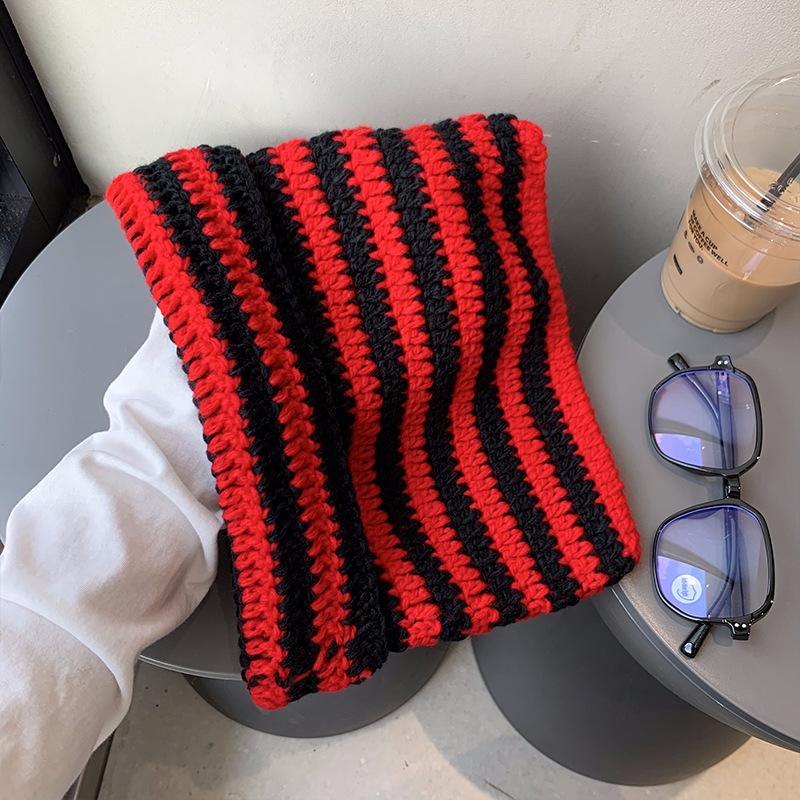 Women S Striped Knit Beanie With Cat Ears Pointed Ear Flap Hat