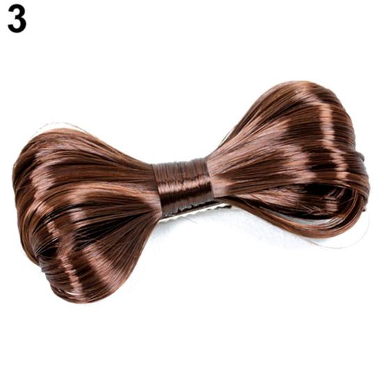 Mode Femmes Cheveux Pince Bec de Canard Fibre Synthétique Nœud Papillon Accessoire Cheveux Fête