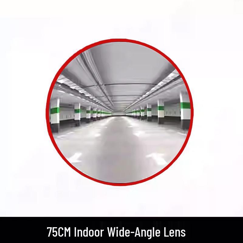 Wide-Angle Road Corner Traffic Mirror - Large Round Convex Reflective Mirror for Intersections