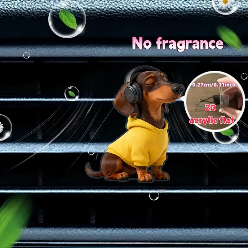 Acrylic Car Vent Clip Aromatherapy Air Freshener Holder 2D Decorative Clip For Car Ac Vents