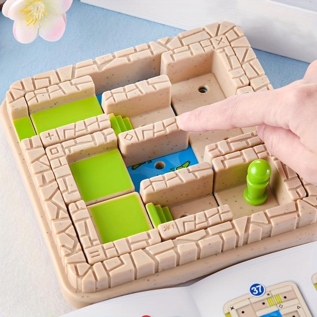 Maze Game, 48 Level Of Maze Puzzles, Critical Thinking And Problem Solving Educational Toy With Storage Box, Suitable For Children Ages 3 To 6