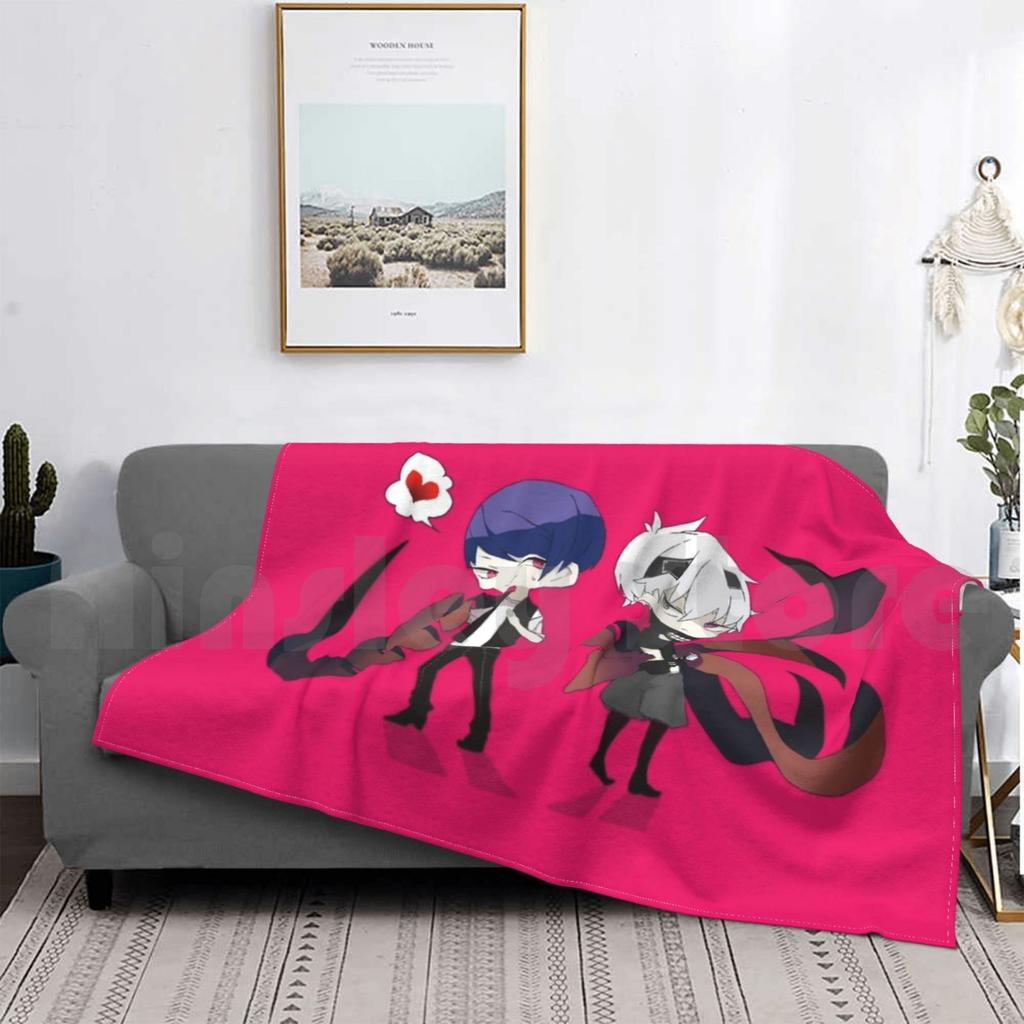 Ken Kaneki & Touka Kirishima Illustration-Blanket For Sofa Bed Travel Anime Ken Kaneki
