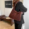 Fashion retro commuter shoulder bag autumn and winter bag women's new large-capacity texture casual tote bag tide
