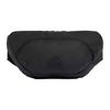 Ultramodern Solid Color Fashion Casual Adjustable Shoulder Strap Zipper Closure Waist Bag Unisex Waist Bag Black IU2721