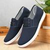 Herrenschuhe aus Denim-Canvas mit Sehnensohle, rutschfeste, verschleißfeste Arbeitsschuhe, atmungsaktive und bequeme Fahrschuhe aus altem Peking-Stoff mit weicher Sohle