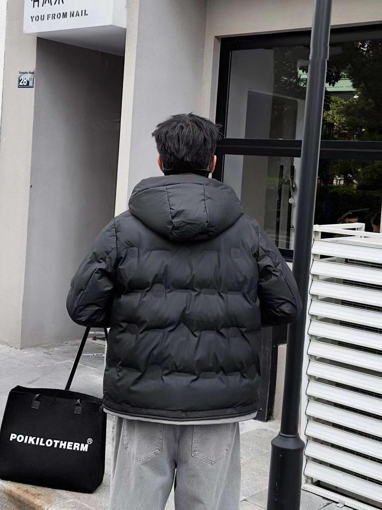 Men's 2024 Winter Hooded Down Jacket - Trendy, Thick, High-Quality, Cold-Protection, Warm Duck Down Coat