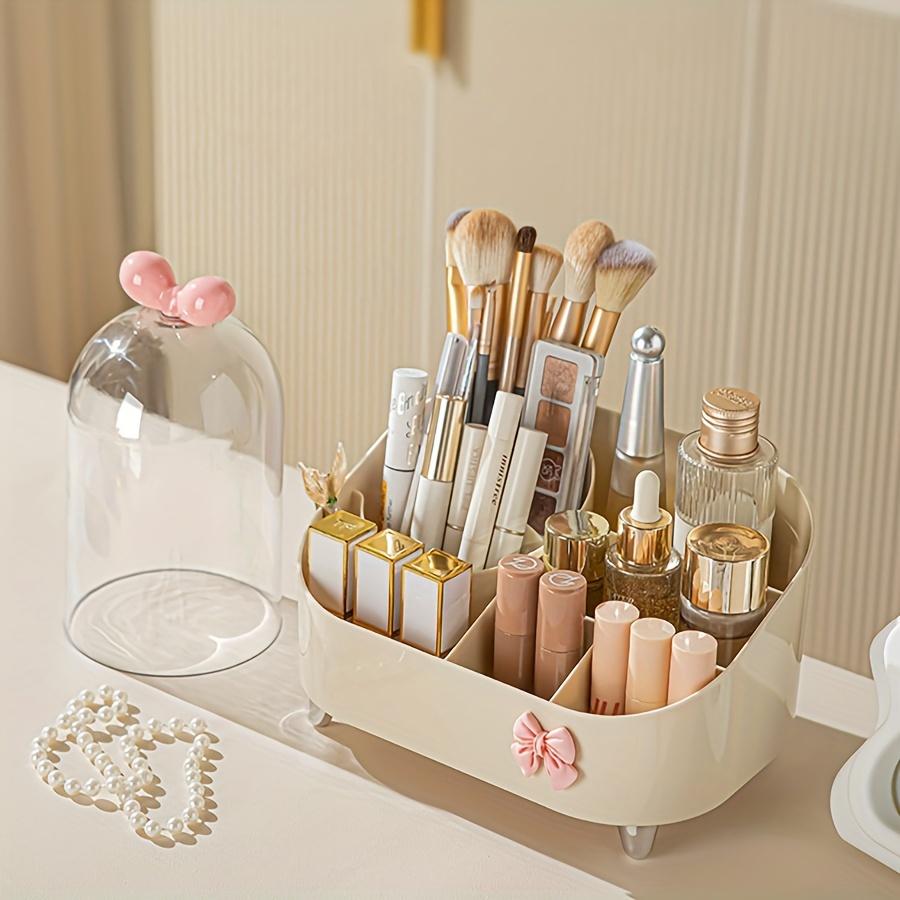 Makeup organizer, Large Capacity Cosmetic Display Case Storage Box, Makeup Brush Holder, Large Capacity Desktop Storage