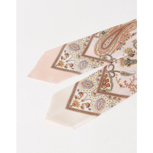Daks Pink Silk Twilly Scarf Paisley Dcsc6e550p1