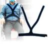 Wheelchair Belt Anti Slip Elastic Breathable Wheelchair Fixing Belt Harness Strap(Black )