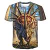 2025 Kids Clothes 3D Print Cute Cartoon Bear Short Sleeves Graphic T Shirts Outdoor Comforts Casual Tops T-Shirts for Children