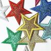 14/17 Pcs Colorful Iron On Patches Sparkle DIY Glitter Patch Five-pointed Star Patch  DIY Craft